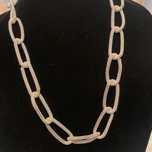 Sophisticated Silver Link Necklace